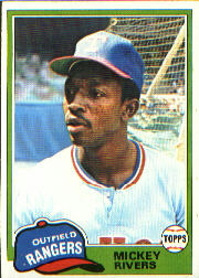 1981 Topps Baseball Cards      145     Mickey Rivers